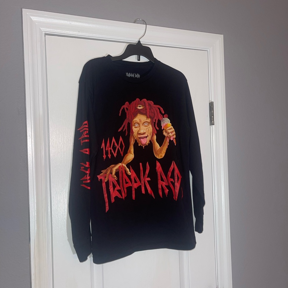 Black Long Sleeve with Red Graphic
